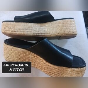 ABERCROMBIE & FITCH Platforms Slides Shoes Slip Ons Womens 8.5